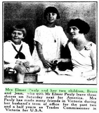 Pauly, Charlotte, Jean and Bruce 1926