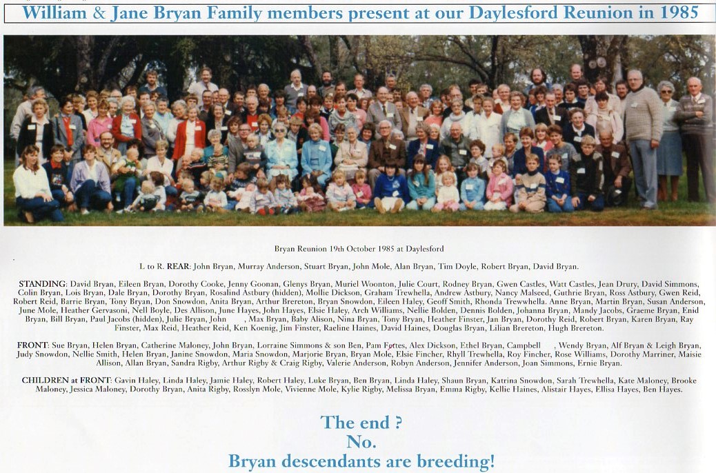 Bryan, Reunion 1985 J. Mole